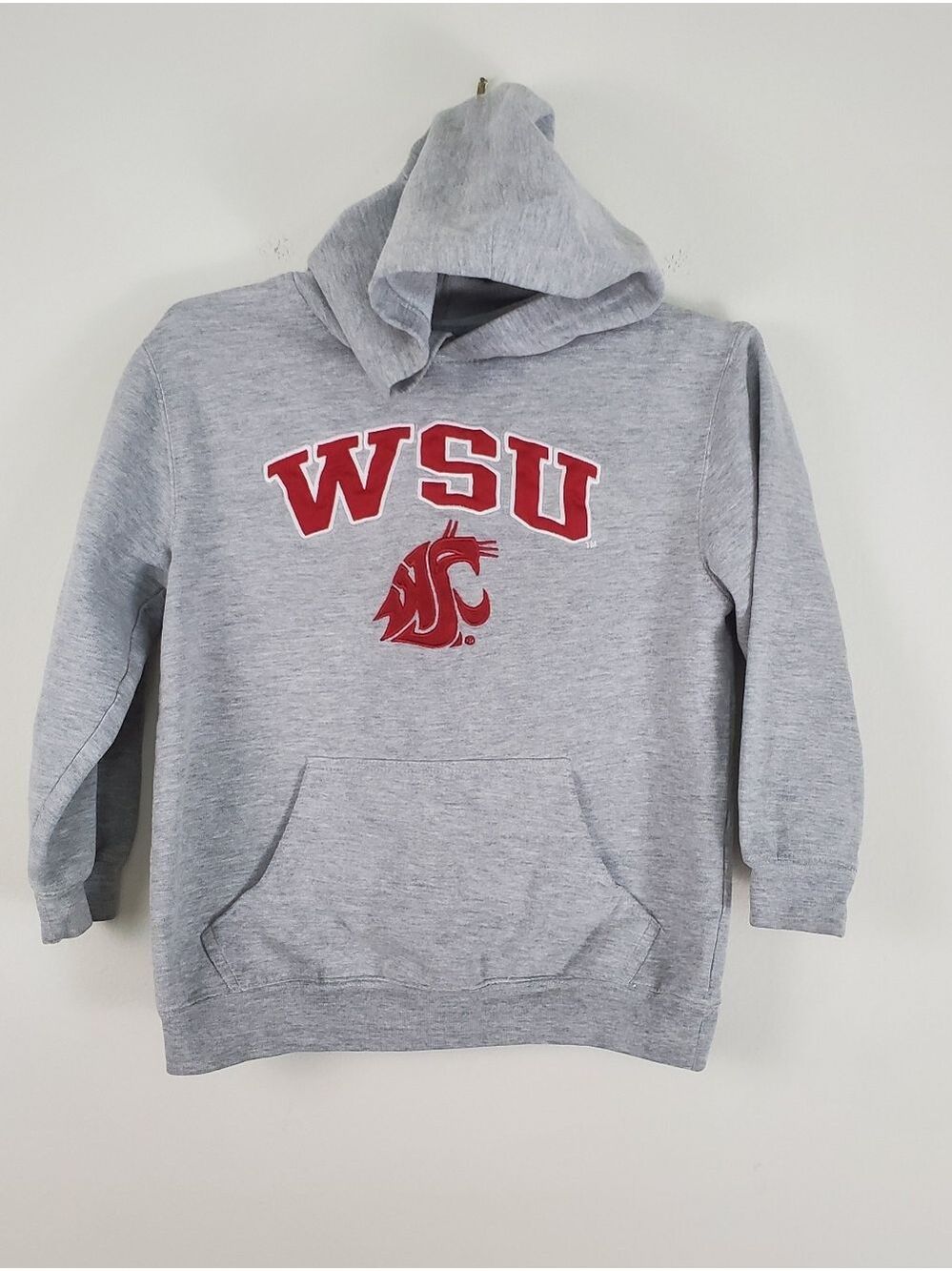WSU Gray Hooded Sweatshirt Kids Large 10/12